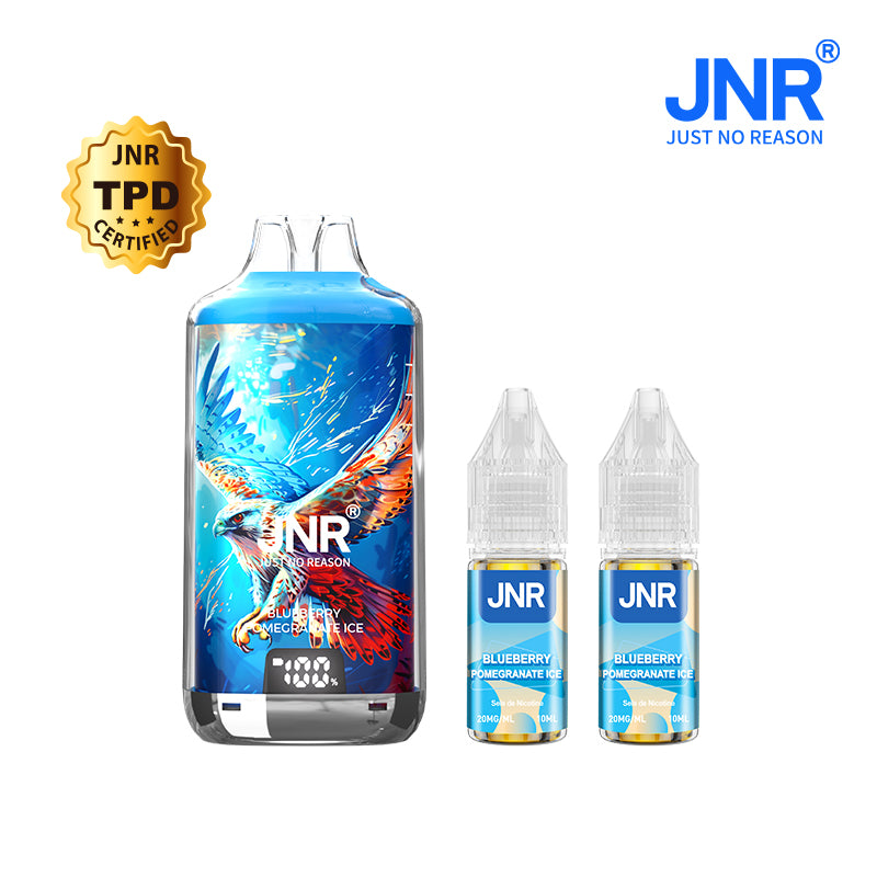JNR Falcon-X 28K Refillable Kit Blueberry Pomegranate Ice