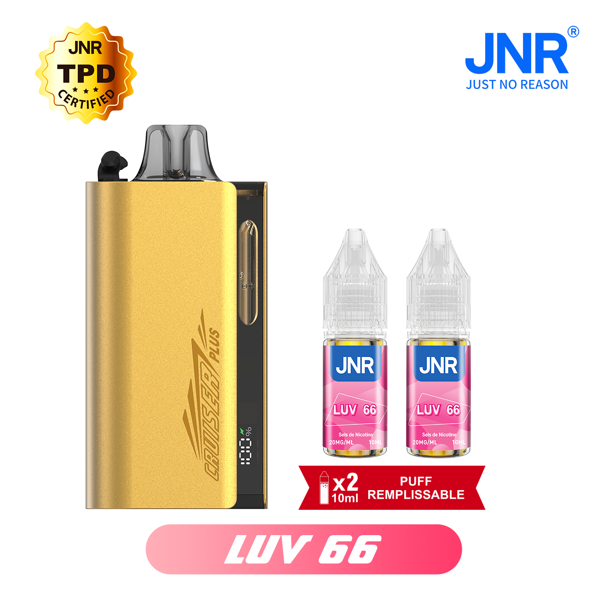 JNR Cruiser Plus 37K Refillable Kit Love 66
