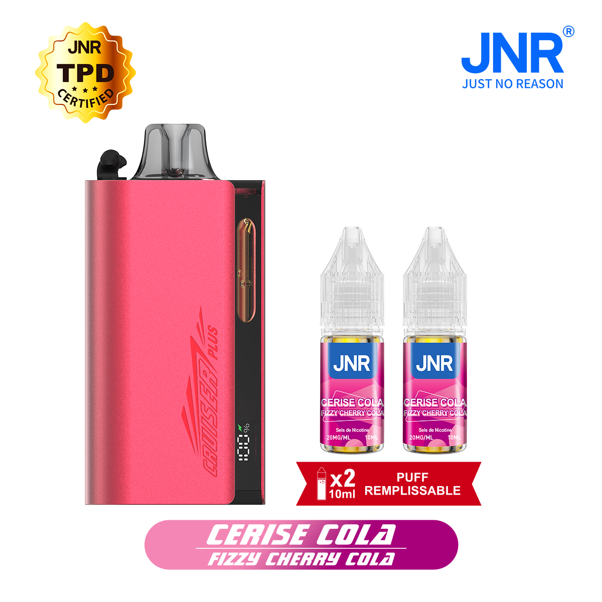 JNR Cruiser Plus 37K Refillable Kit Fizzy Cherry Cola