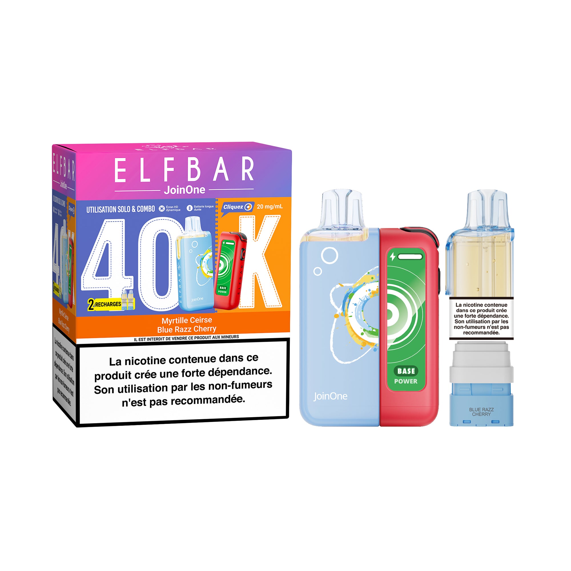 ELFBAR JoinOne 40K Pod Kit Bundle Blue Razz Cherry