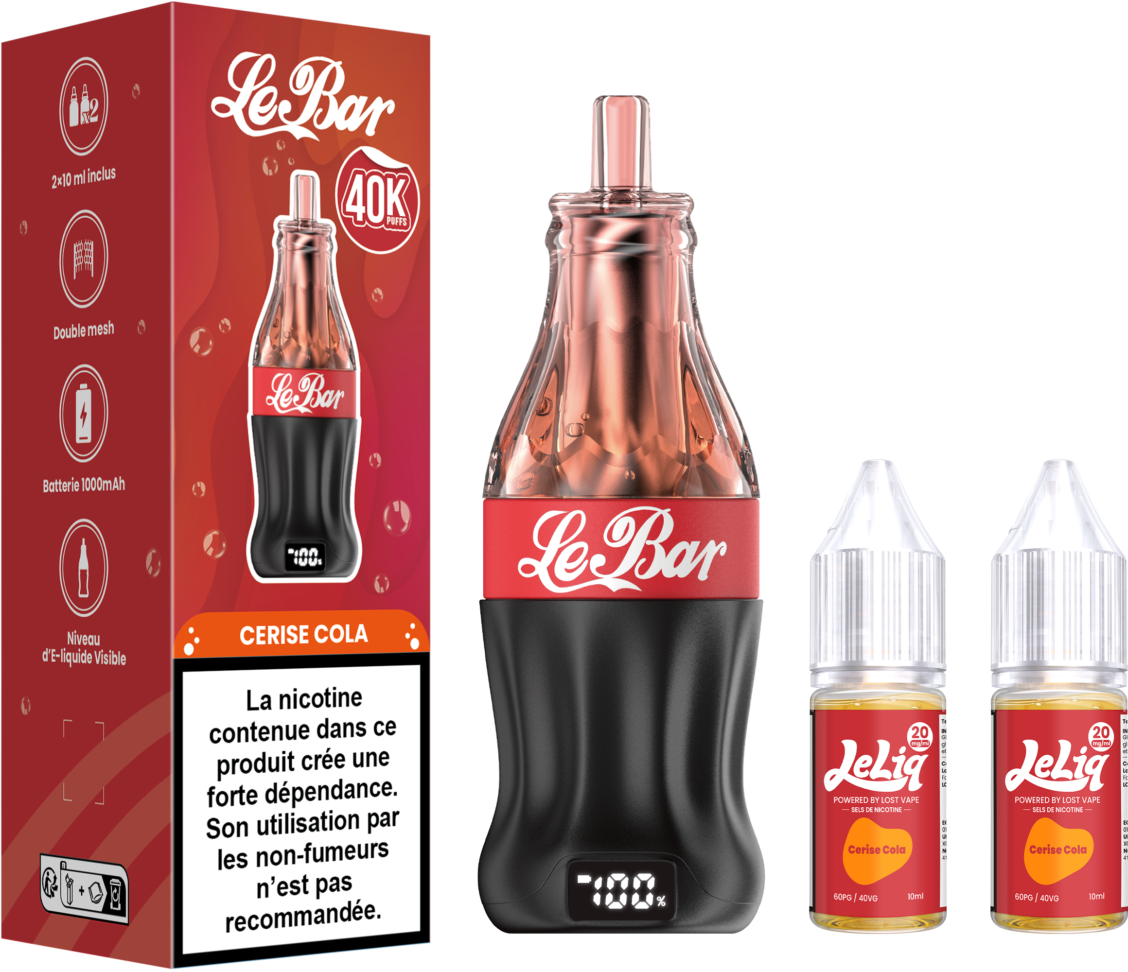 LOST VAPE LE BAR 40K Cherry Cola