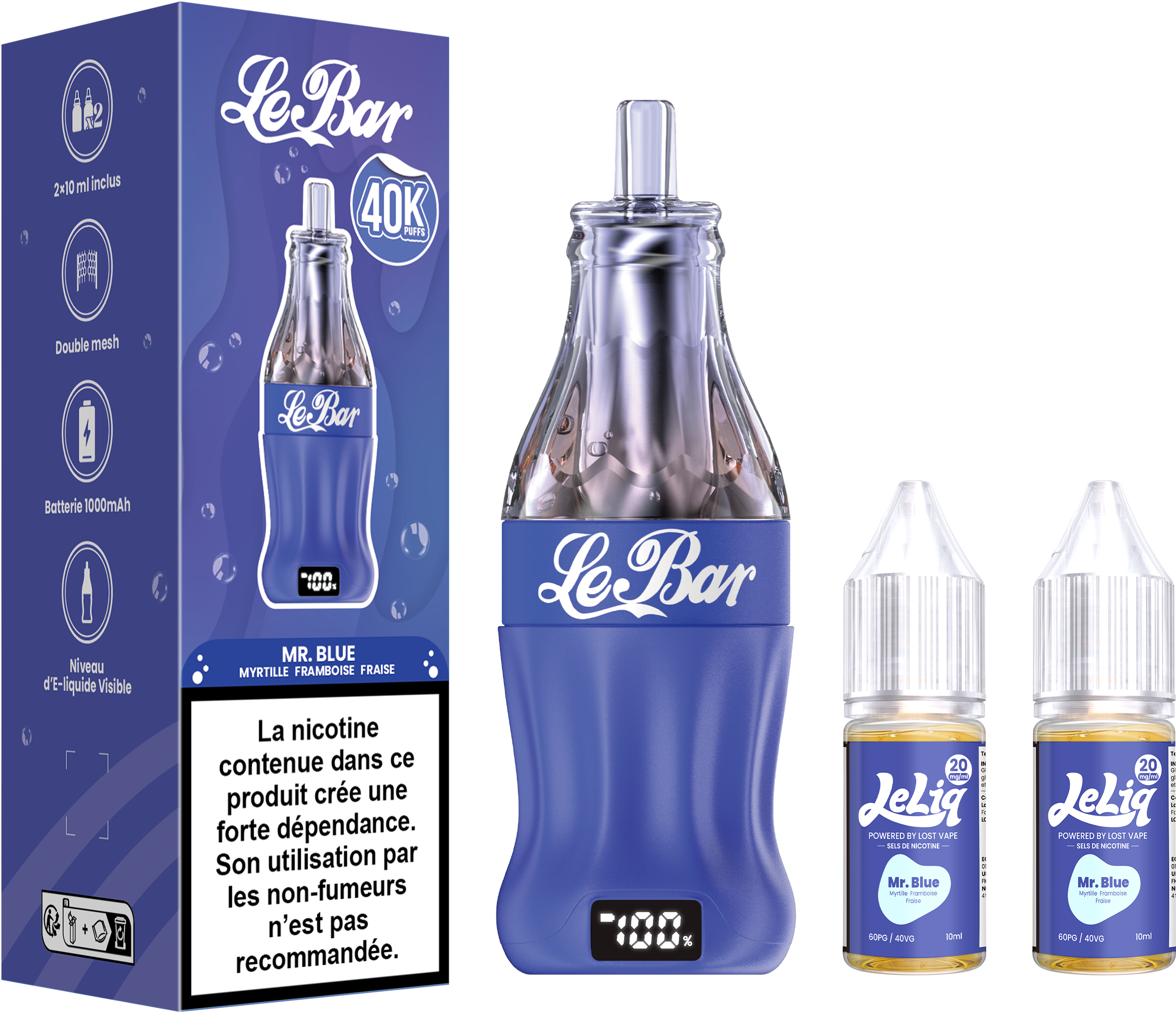 LOST VAPE LE BAR 40K Mr. Blue