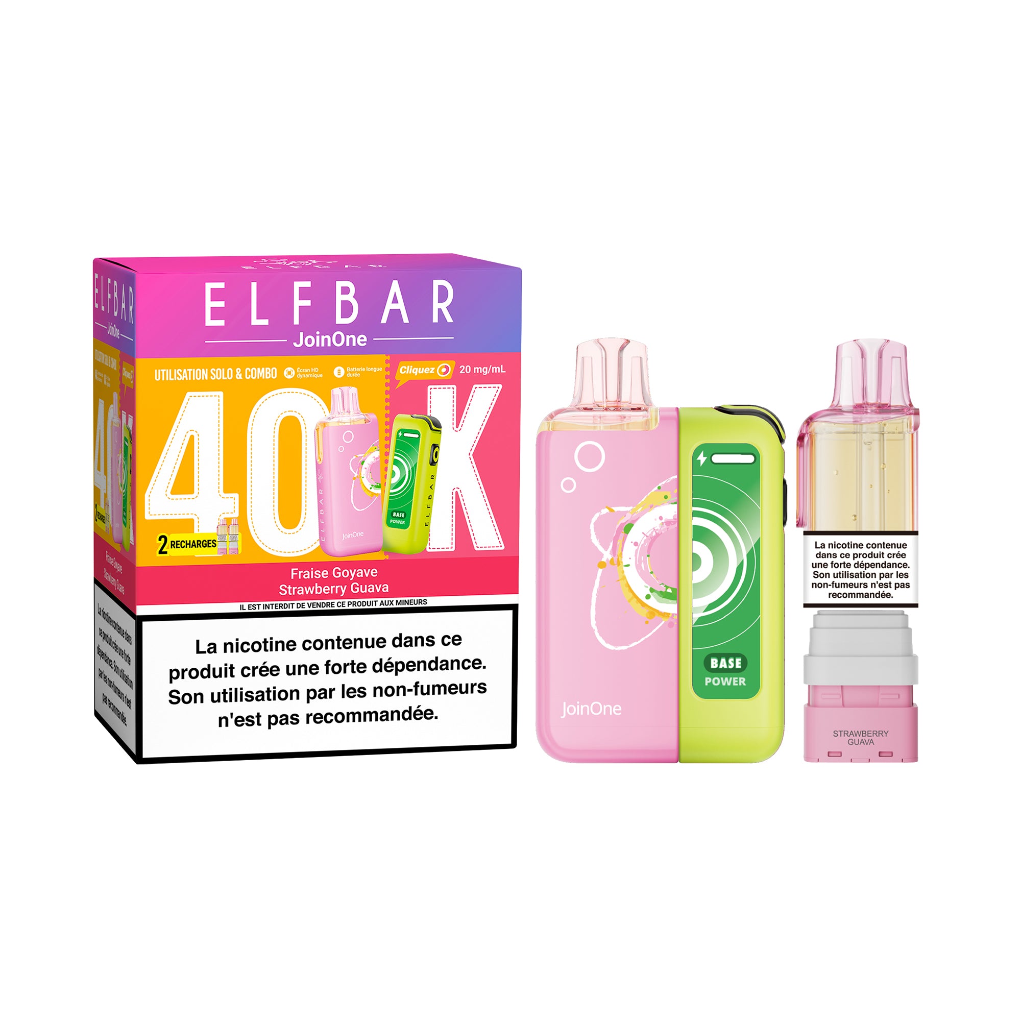 ELFBAR JoinOne 40K Pod Kit Bundle Strawberry Guava