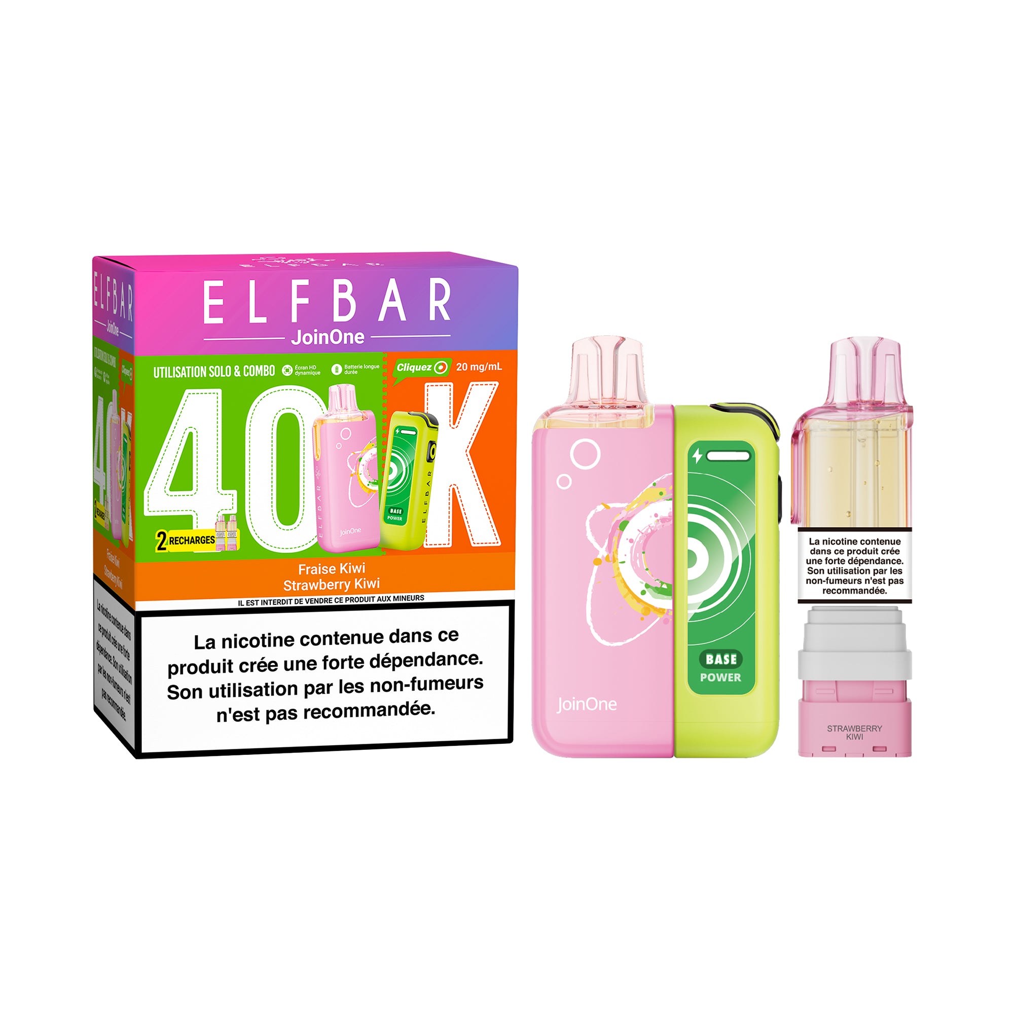 ELFBAR JoinOne 40K Pod Kit Bundle Strawberry Kiwi